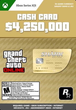 GTA Online: Whale Shark Cash Card - Xbox Series X/S - [Digital Code]