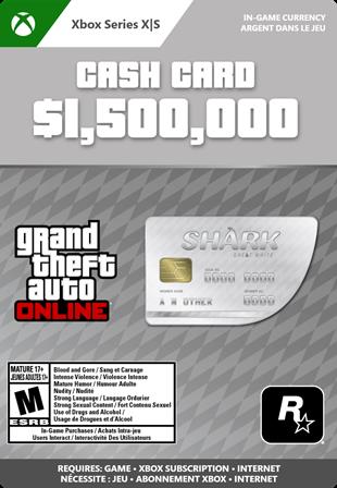 GTA Online: Great White Shark Cash Card - Xbox Series X/S - [Digital Code]