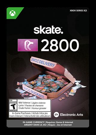 SKATE: 2800 SV Bucks - Xbox Series X/S [Digital Code]