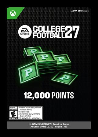 COLLEGE FOOTBALL 27 - 12000 CUT POINTS - Xbox Series X/S [Digital Code]