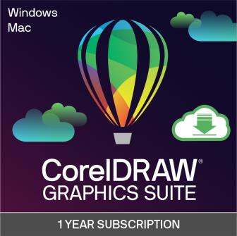 Corel Draw Graphics 1-yr sub [Téléchargement]